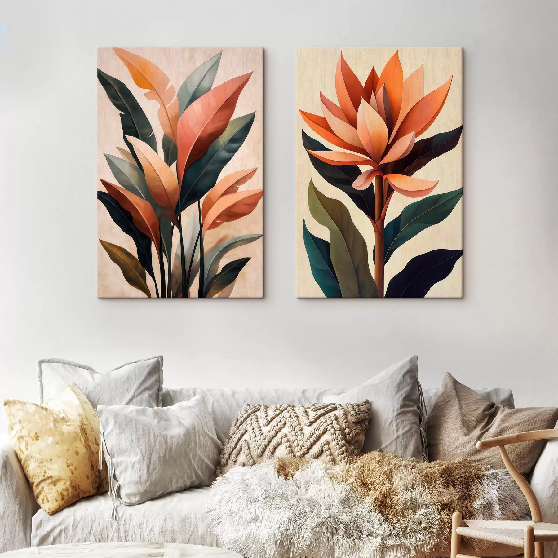 wall murals Abstract flower and leaves m31105