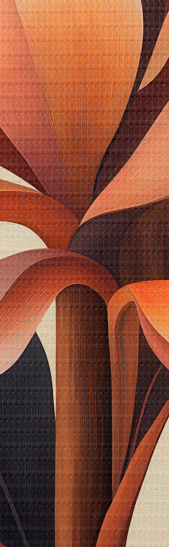 wall murals Abstract flower and leaves m31105