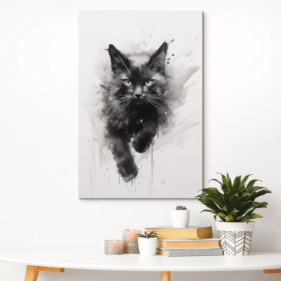 murales Gato, imitación de un cuadro s51168