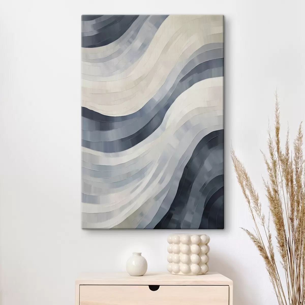 wall murals Abstract broad stripes, imitation of a painting s51170