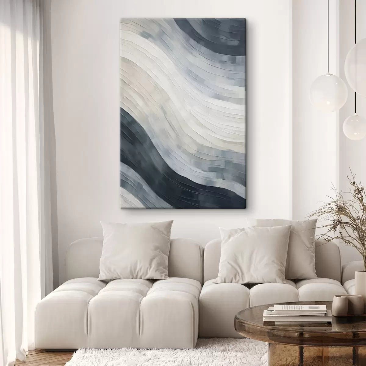 wall murals Abstract stripes, imitation of a painting s51171