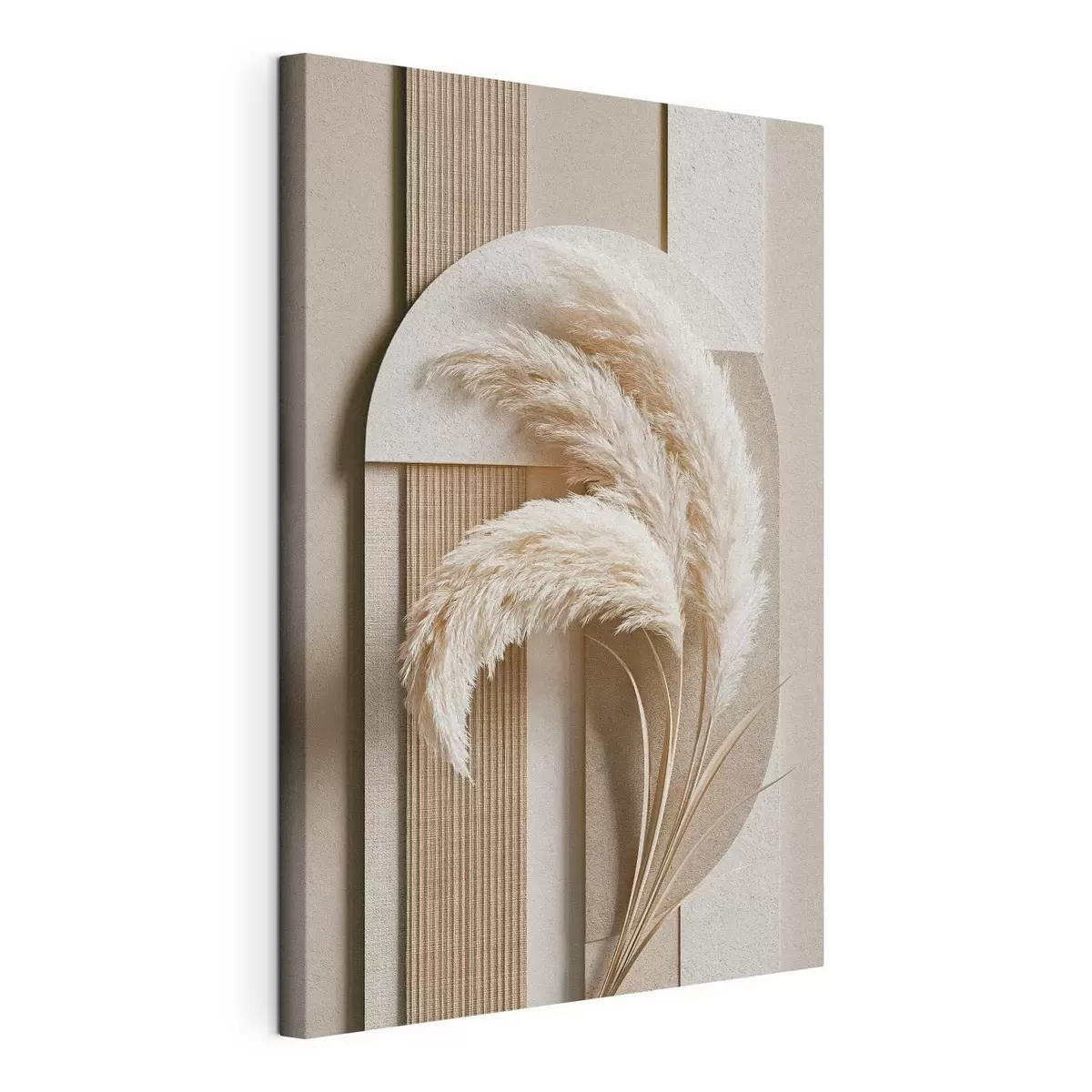 wall murals Pampas grass and geometric arches s50869