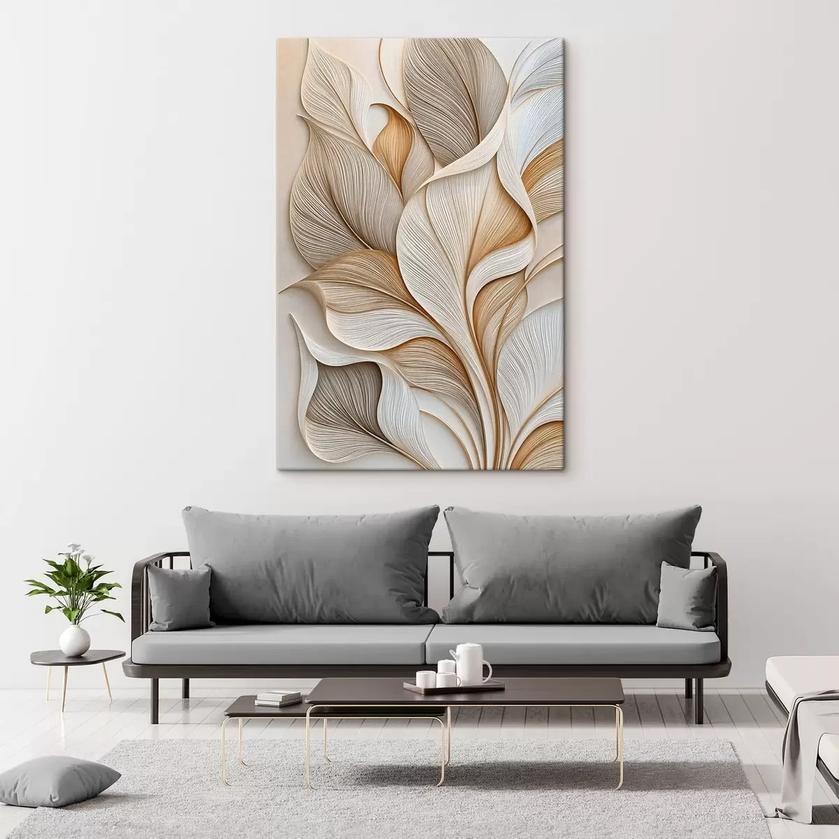 wall murals Abstract leaves s51177