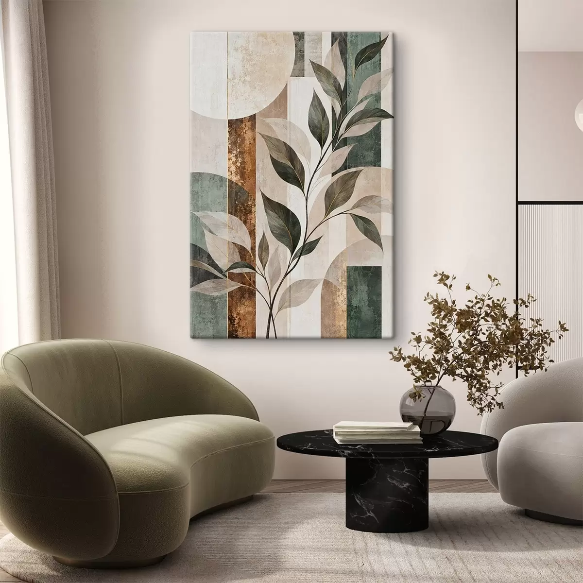 wall murals Botanical geometry s51180