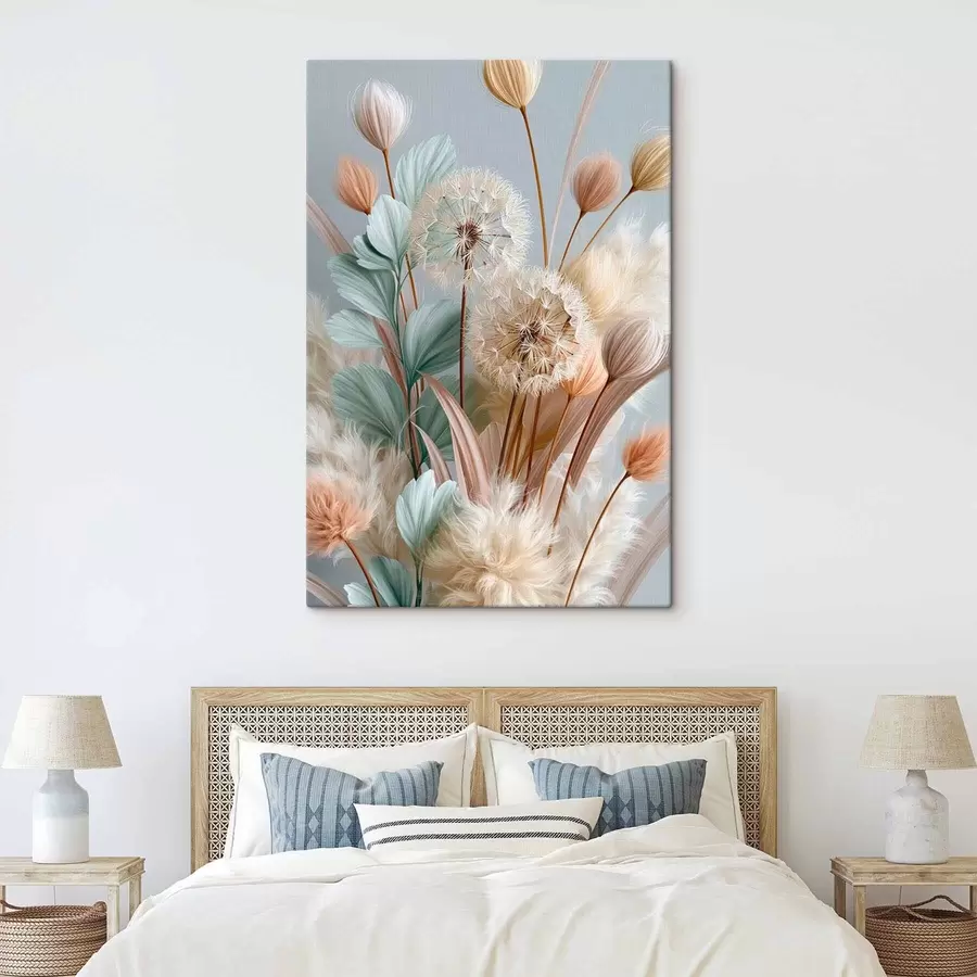 Wall Mural Photo Wallpaper Delicate dandelions and wildflowers s51182