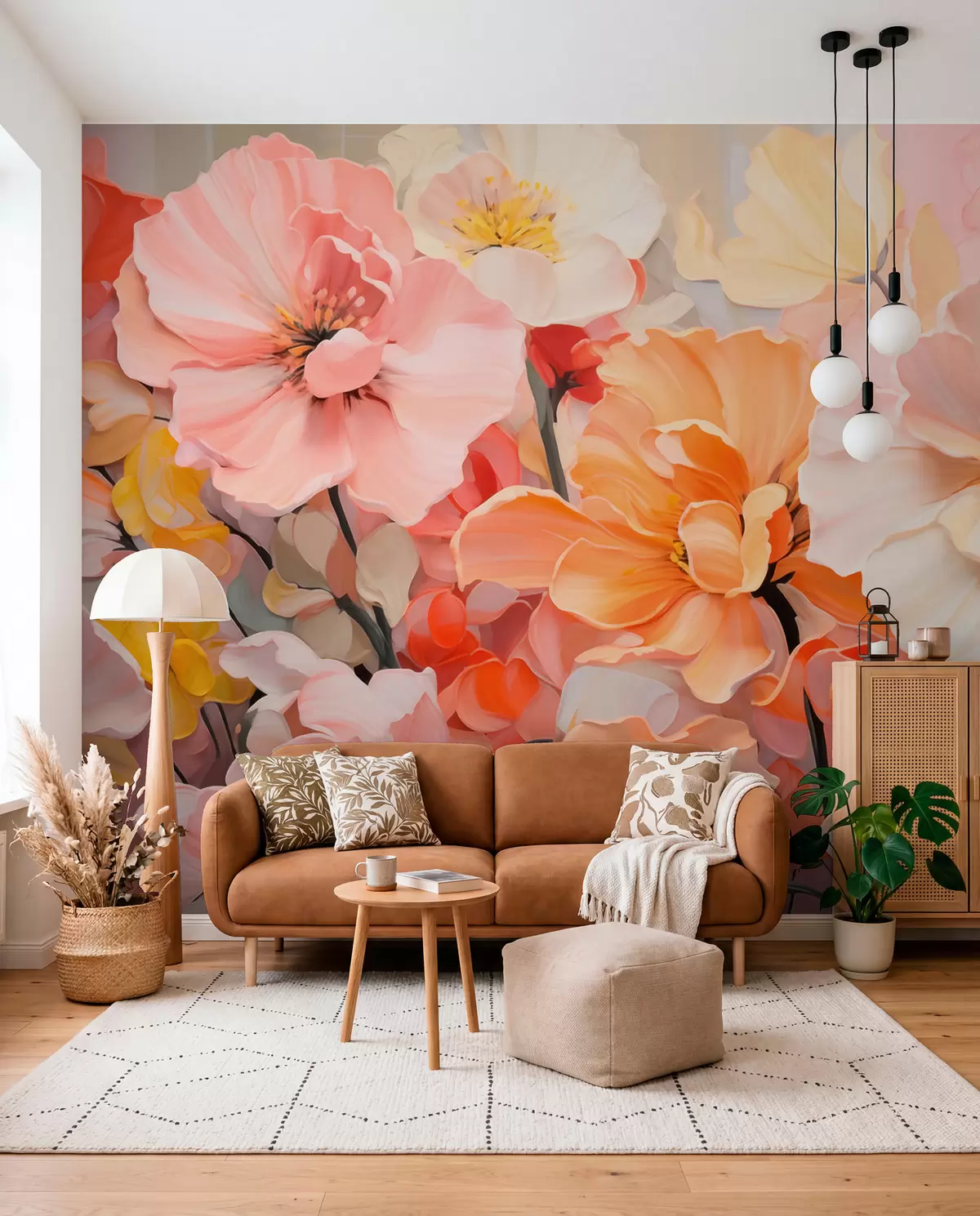 wall murals Fantasy flowers w05908