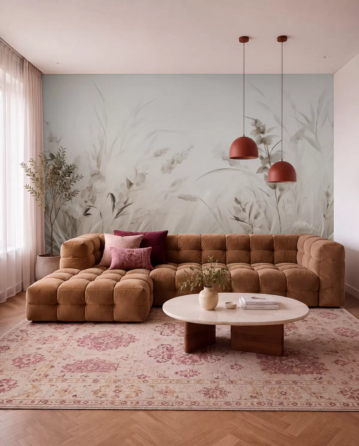 Wall Mural Photo Wallpaper Field of flowers w05913