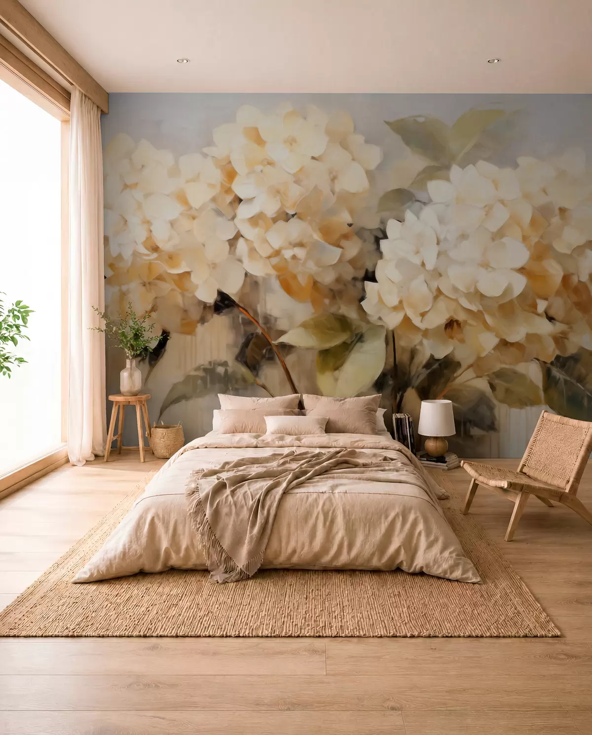 wall murals Hydrangeas w06003