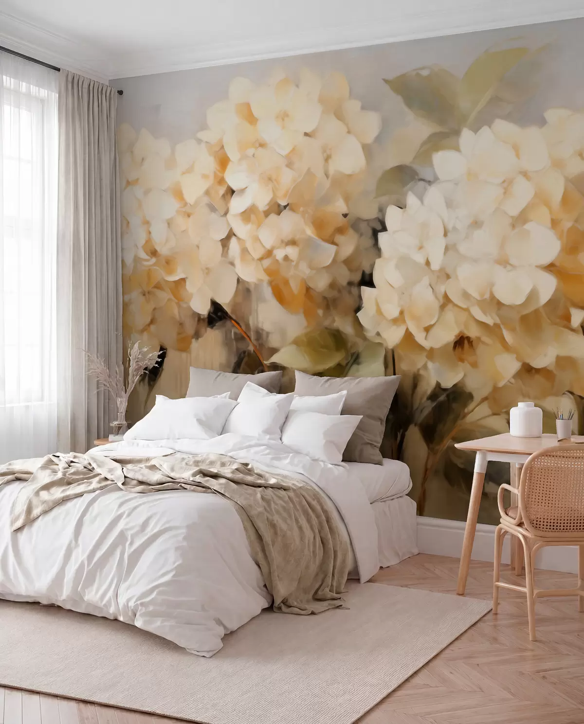 wall murals Hydrangeas w06003