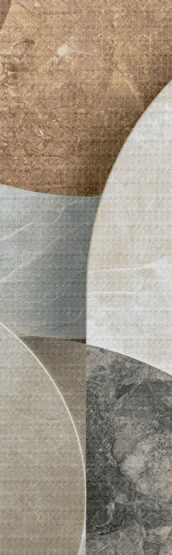 wall murals Overlapping geometric shapes m31119