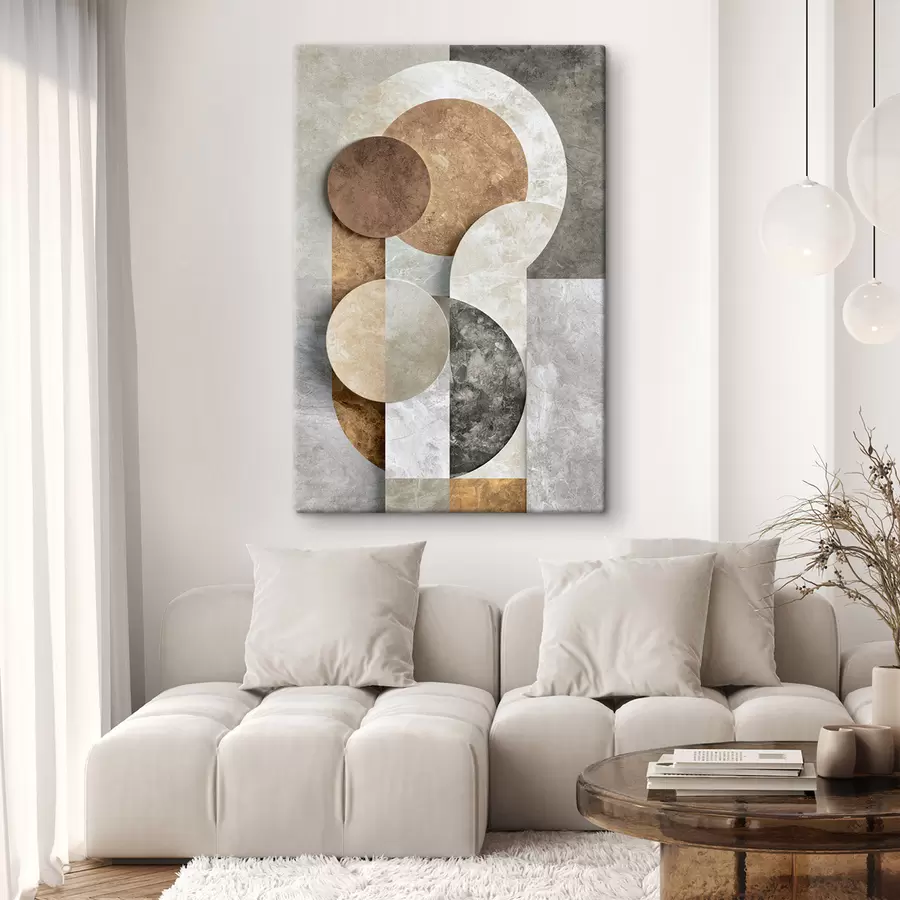 Wall Mural Photo Wallpaper Geometric abstraction with circles s51185