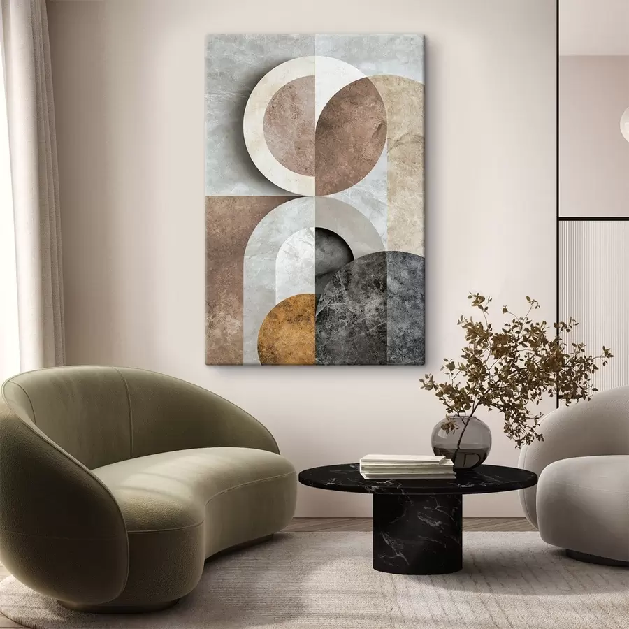 Wall Mural Photo Wallpaper Geometric composition with circles s51281