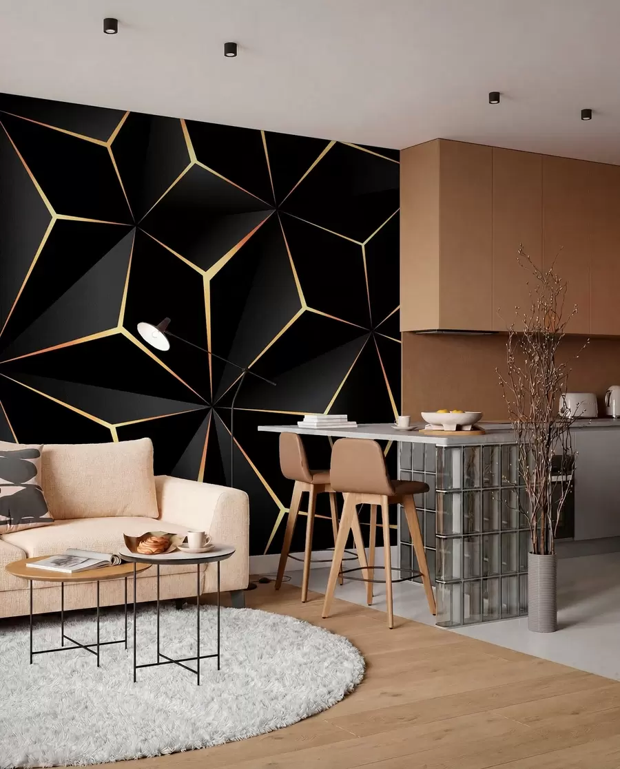 wall murals Black triangle u72104