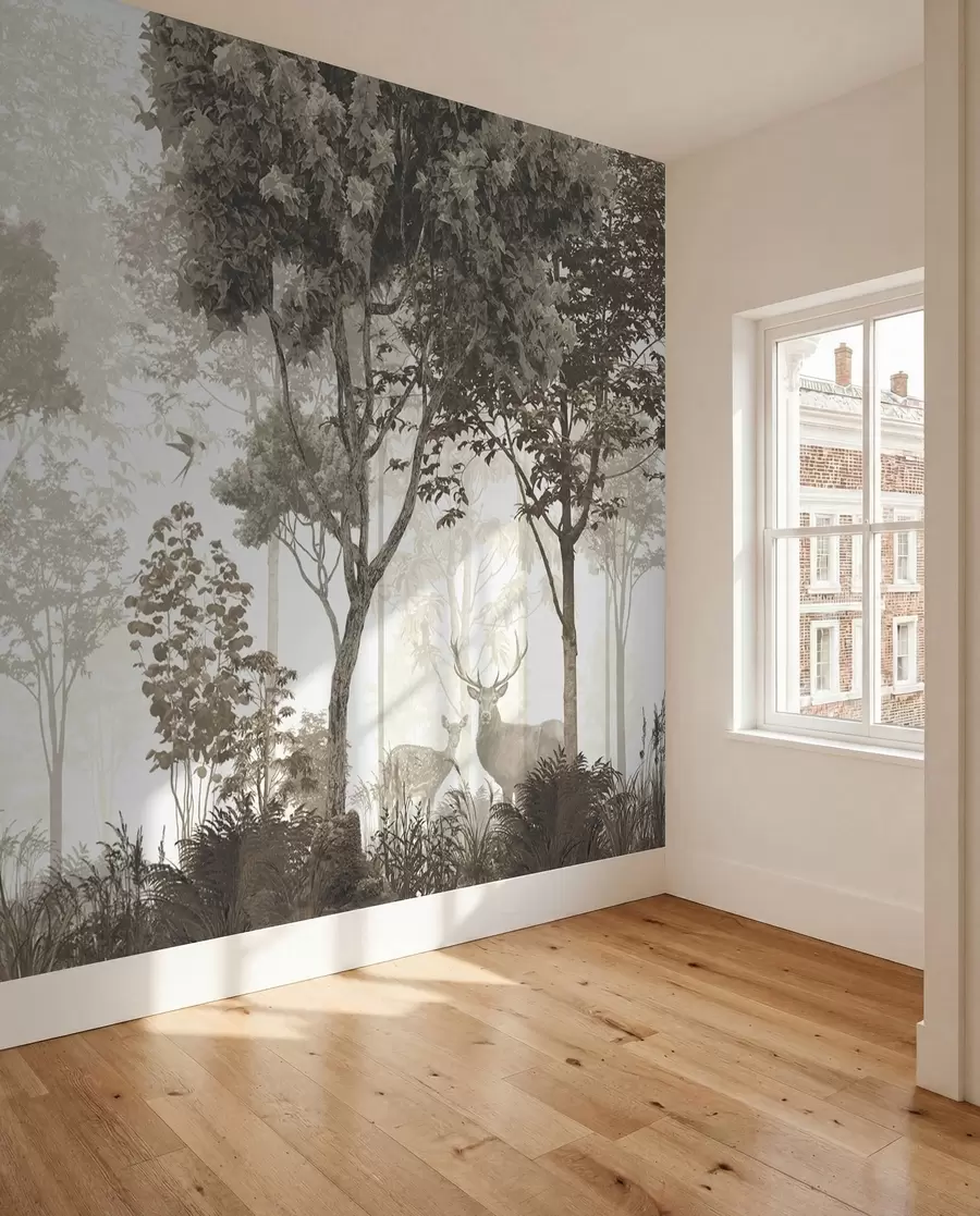 peintures murales Forêt magique u72134