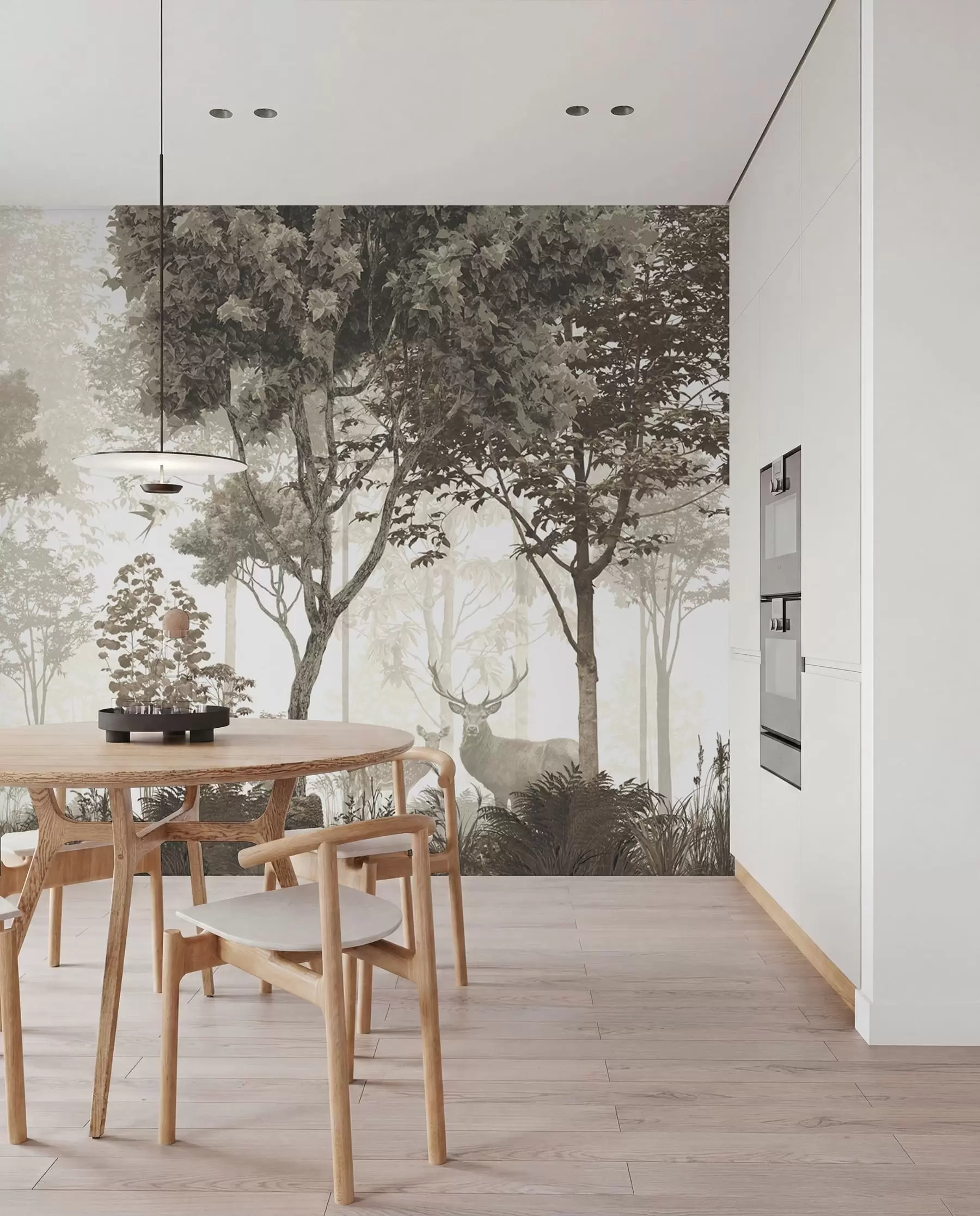 peintures murales Forêt magique u72134