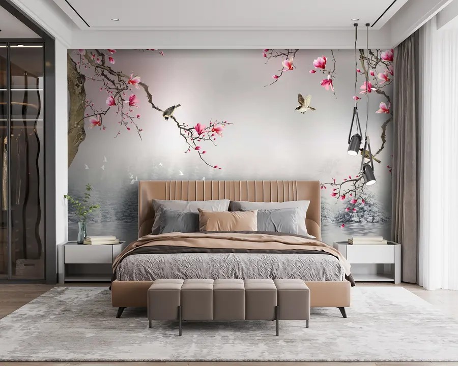 Wall Mural Photo Wallpaper Flower, water e liquid u37233