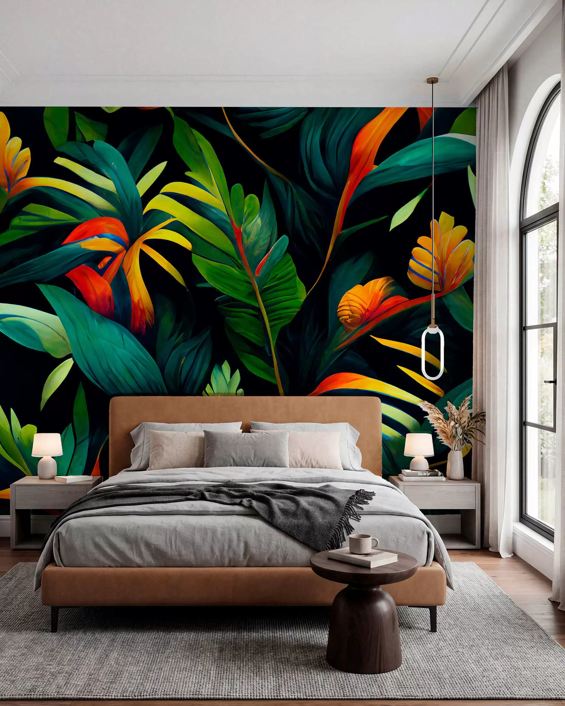 peintures murales Jungle tropicale lumineuse u72390