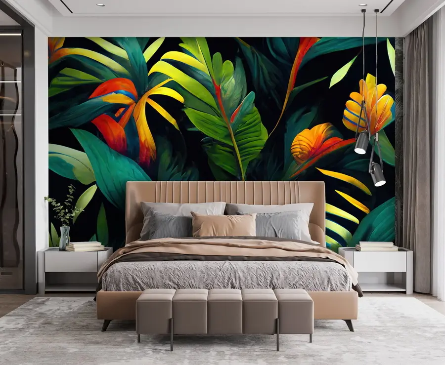 Wall Mural Photo Wallpaper Bright tropical jungle u72390