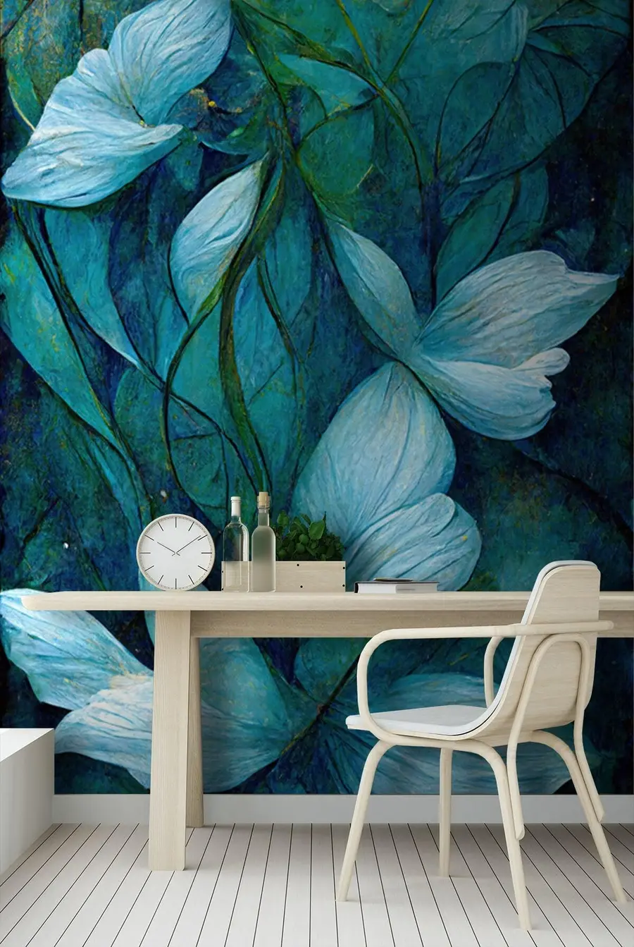 murales Flor azul silvestre u72400