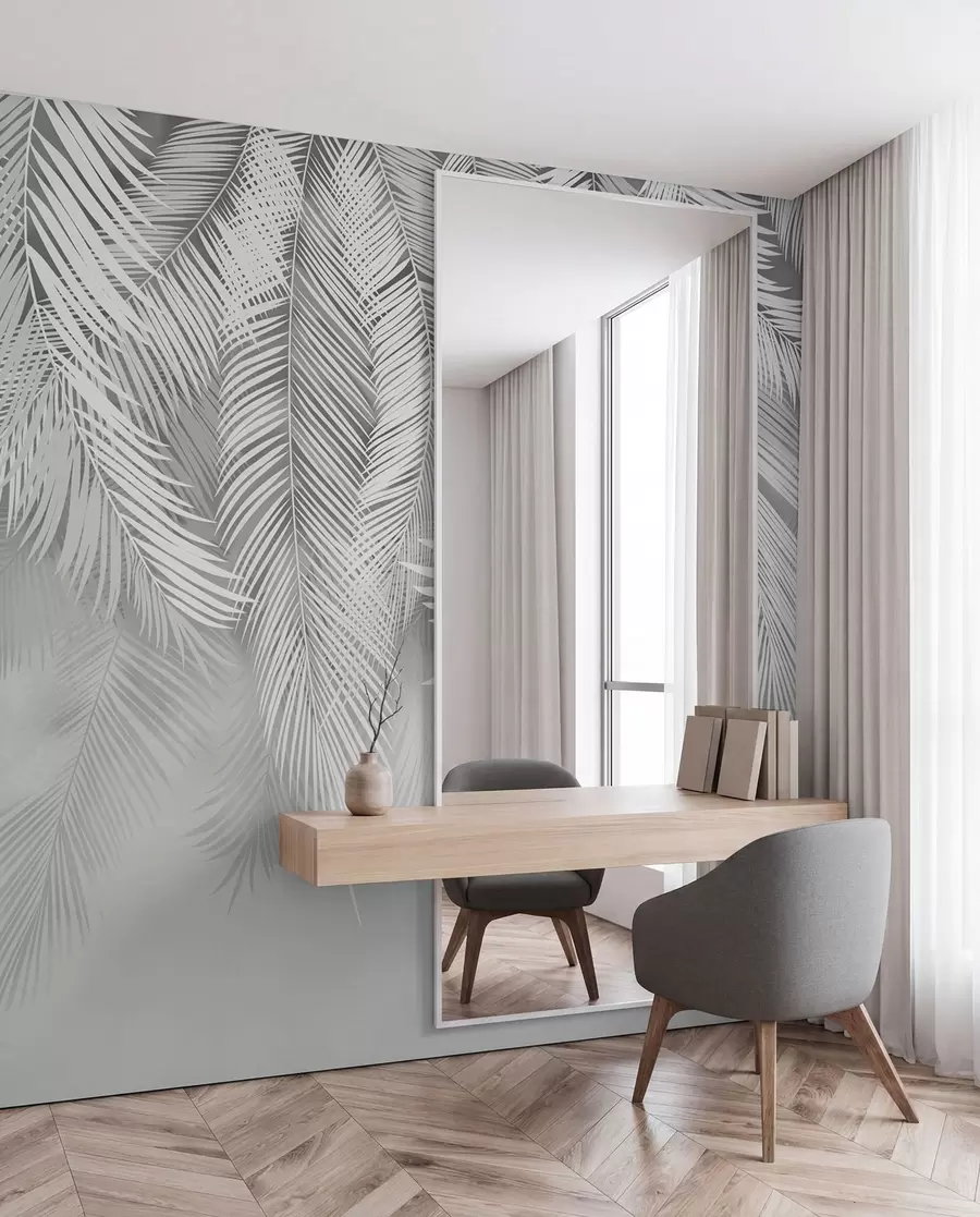 wall murals Silver Palm Curtain u48556v7