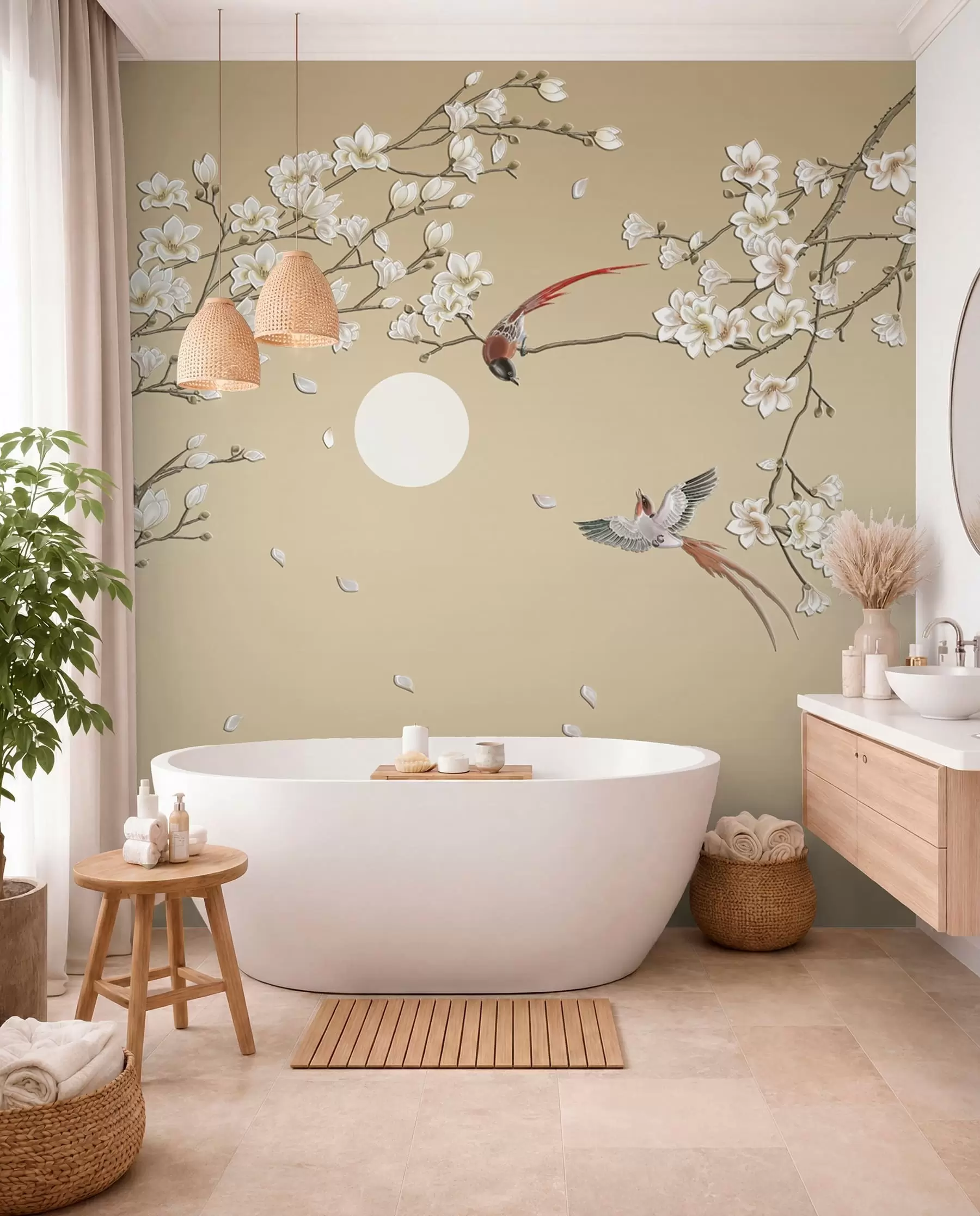 Wall Mural Photo Wallpaper Birds, Chinese style u72938