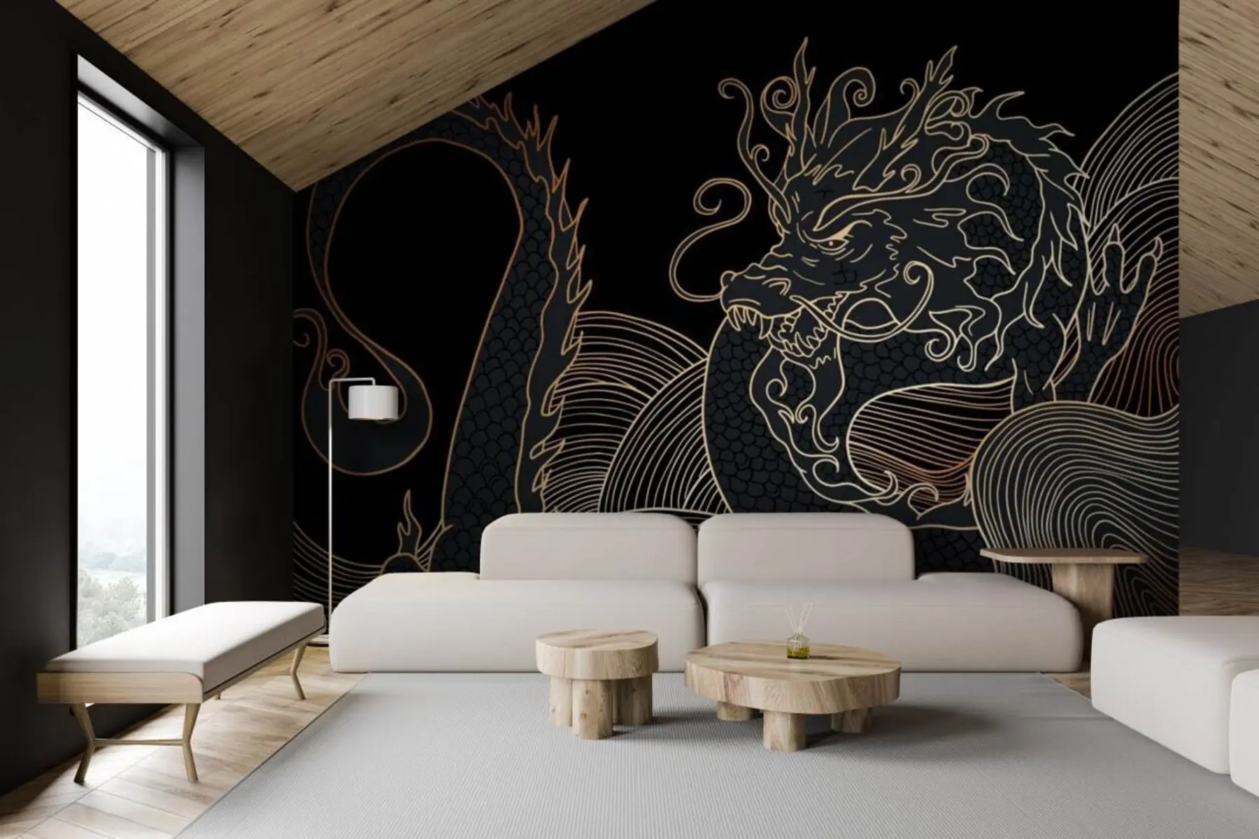 wall murals Chinese dragon u72948