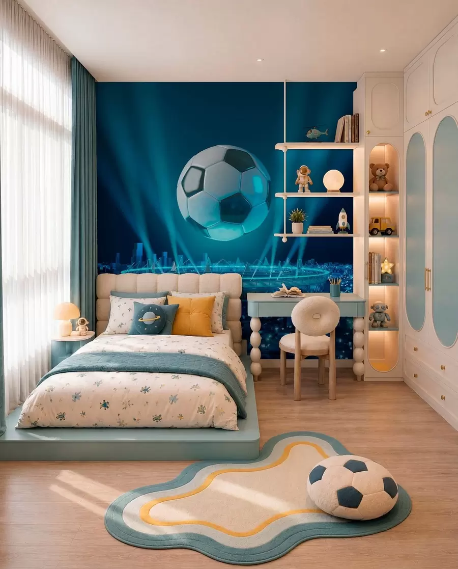 wall murals Ball against the background of the stadium u72793