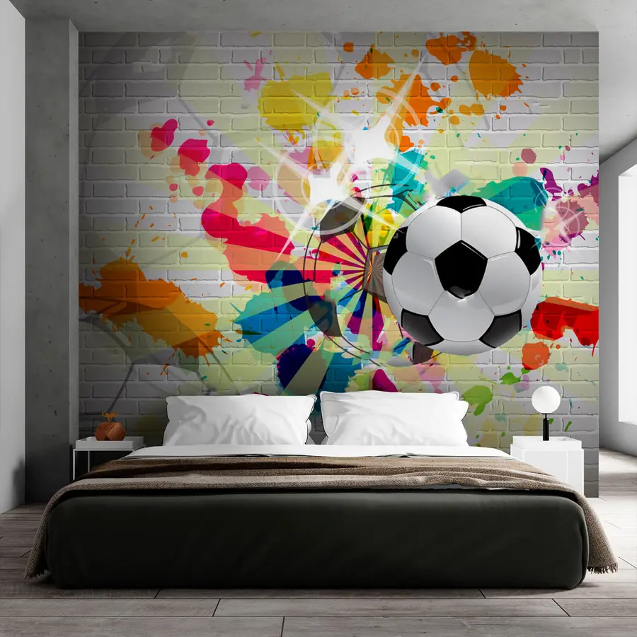 Wall Mural Photo Wallpaper Football is a colorful sport u72798