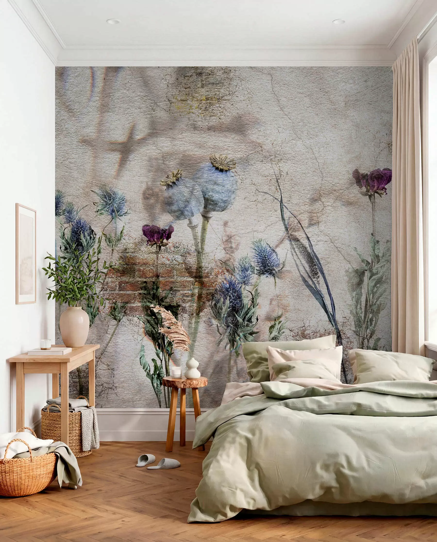 peintures murales Chardons en fleurs u72771