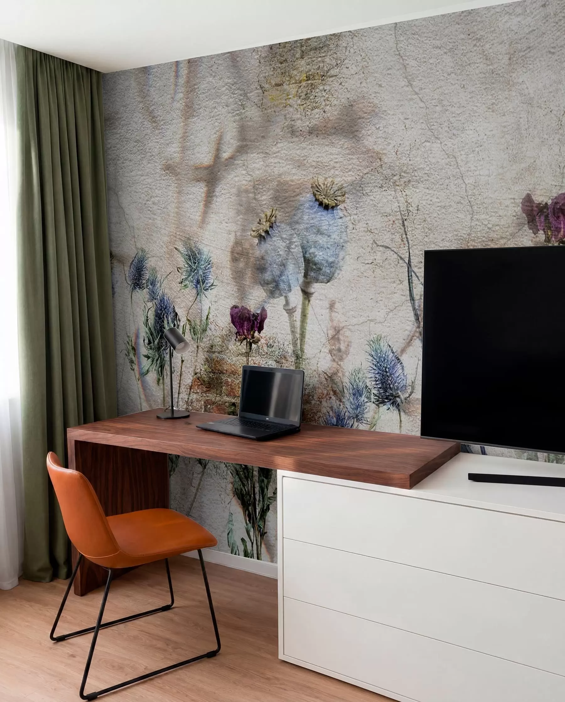 Wall Mural Photo Wallpaper Thistles in Bloom u72771