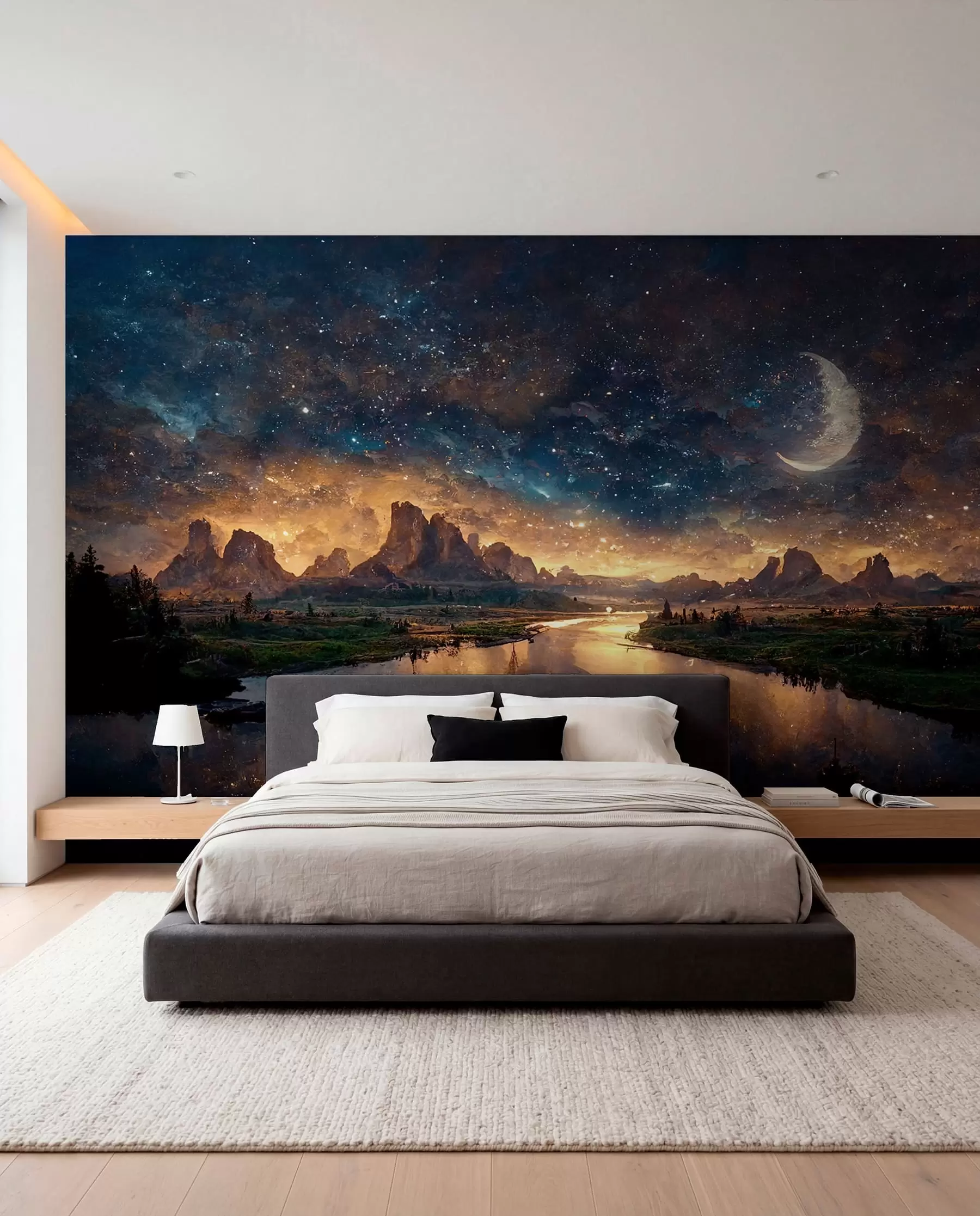 peintures murales Nuit magique dans un autre monde u79812