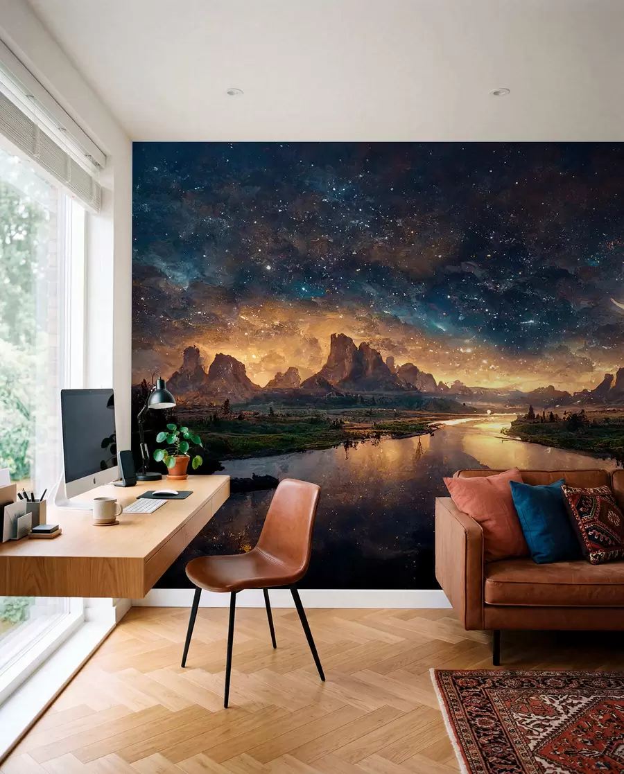 wall murals Magic night in another world u79812