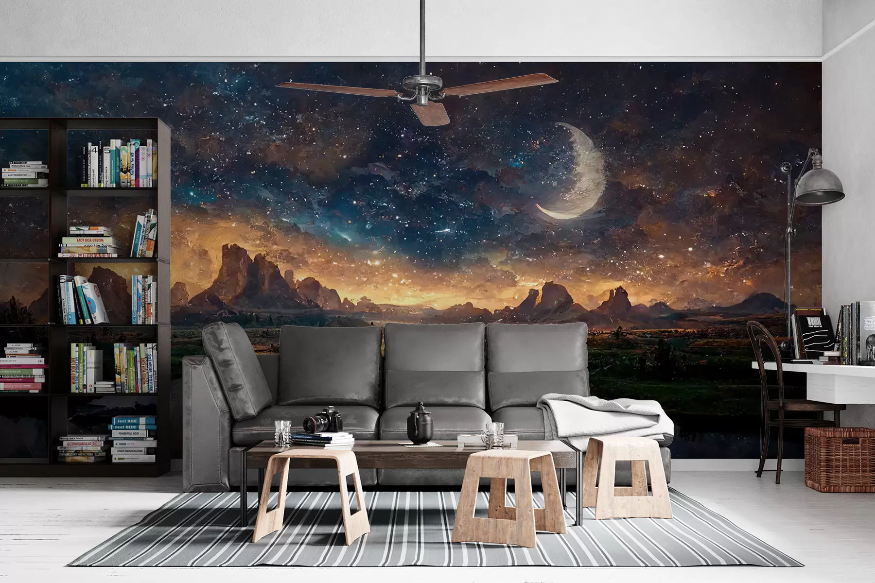 Wall Mural Photo Wallpaper Magic night in another world u79812