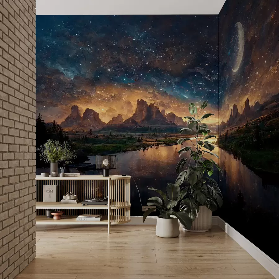 peintures murales Nuit magique dans un autre monde u79812