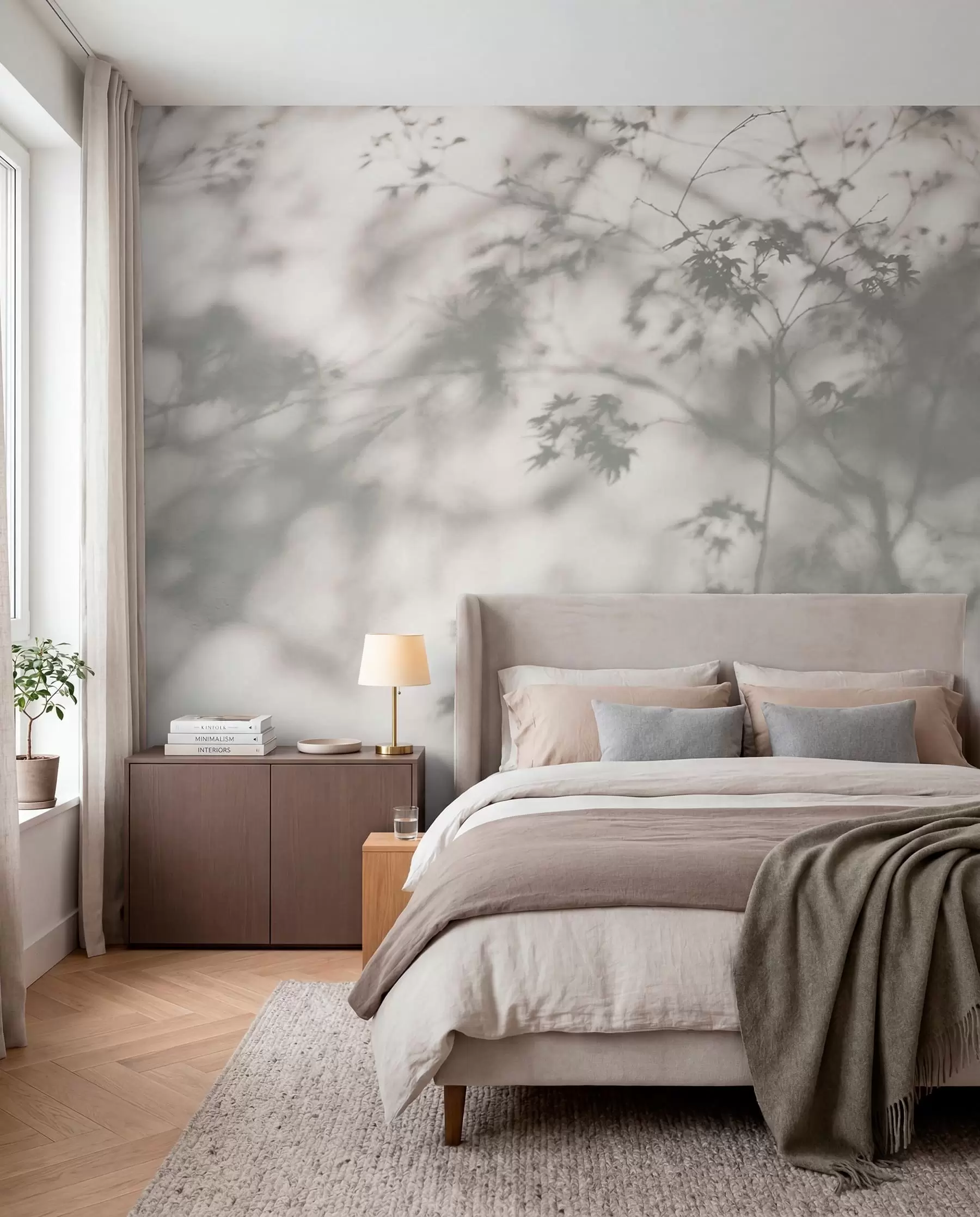 murales Sombras de ramas al sol u79829
