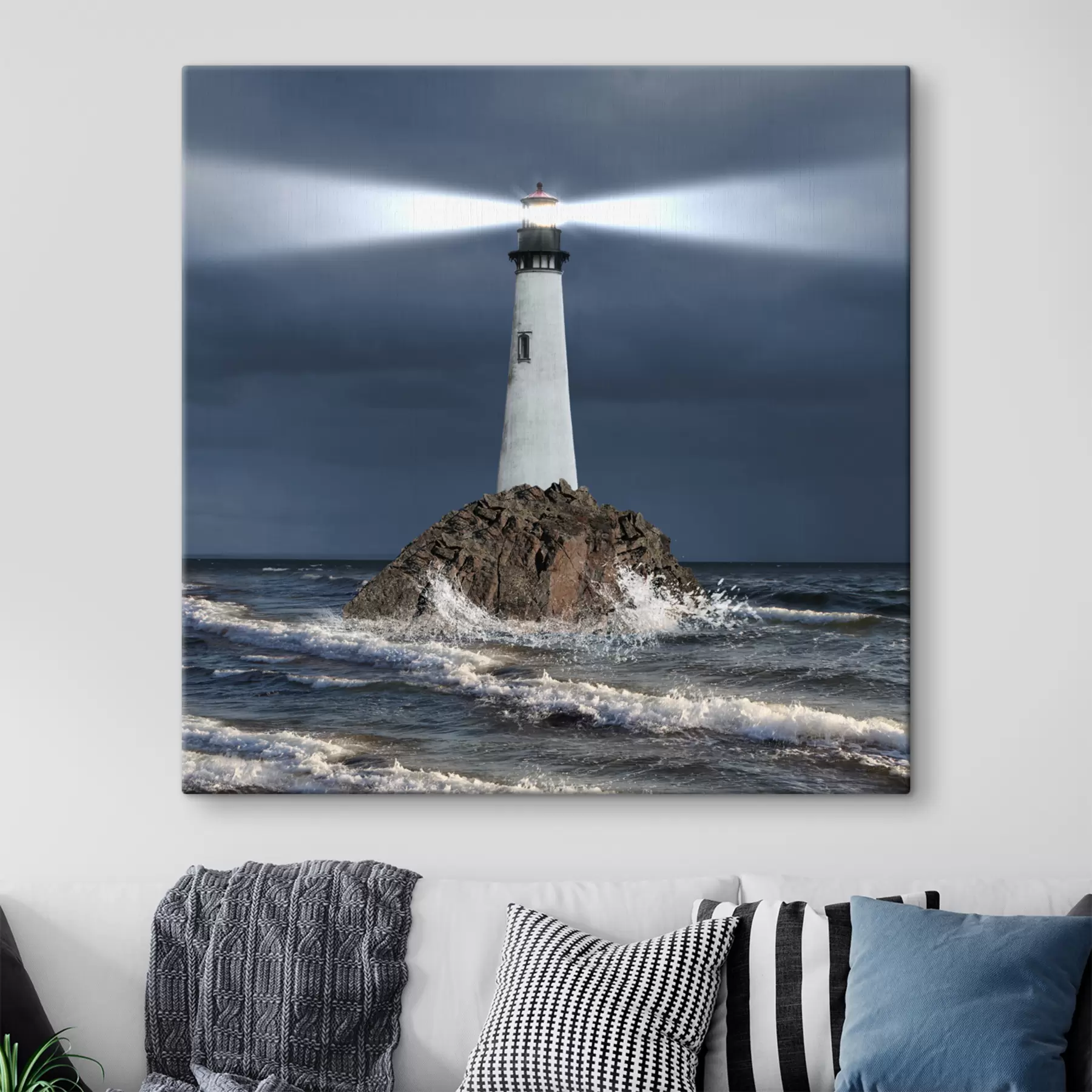 wall murals Water, lighthouse e sky s08187
