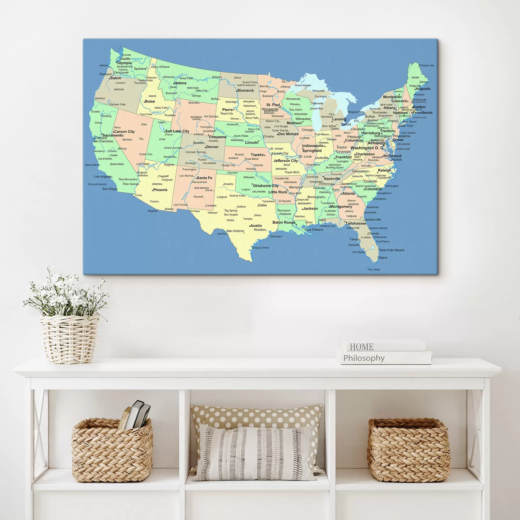 wall murals Map, ecoregion e world s09911