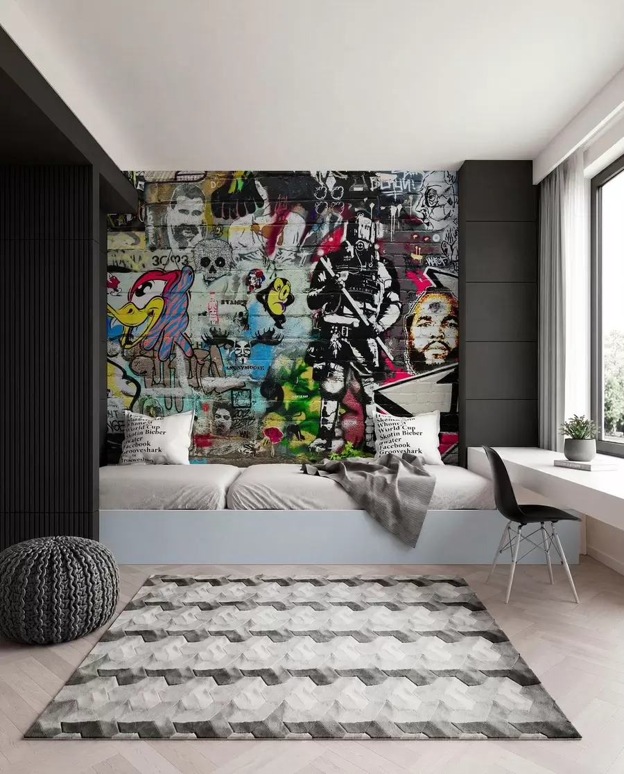 peintures murales Collage d’art urbain u12434
