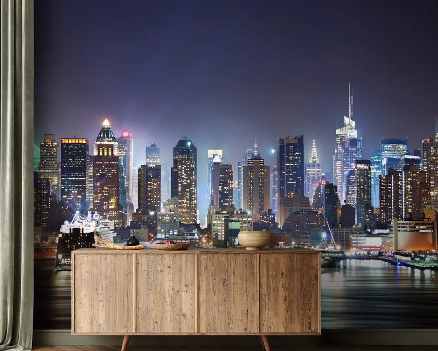 peintures murales Bâtiment, gratte-ciel, eau u54515