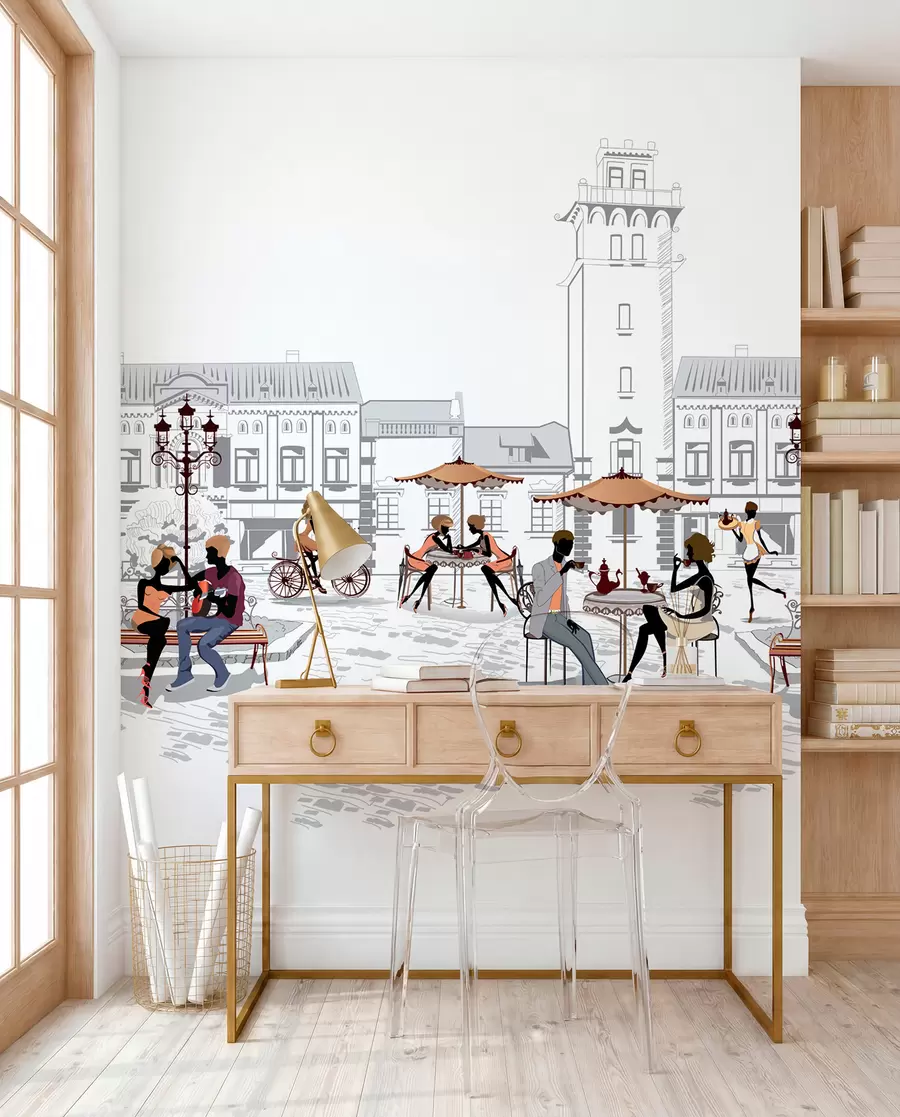 Wall Mural Photo Wallpaper Urban design, font e art u56109