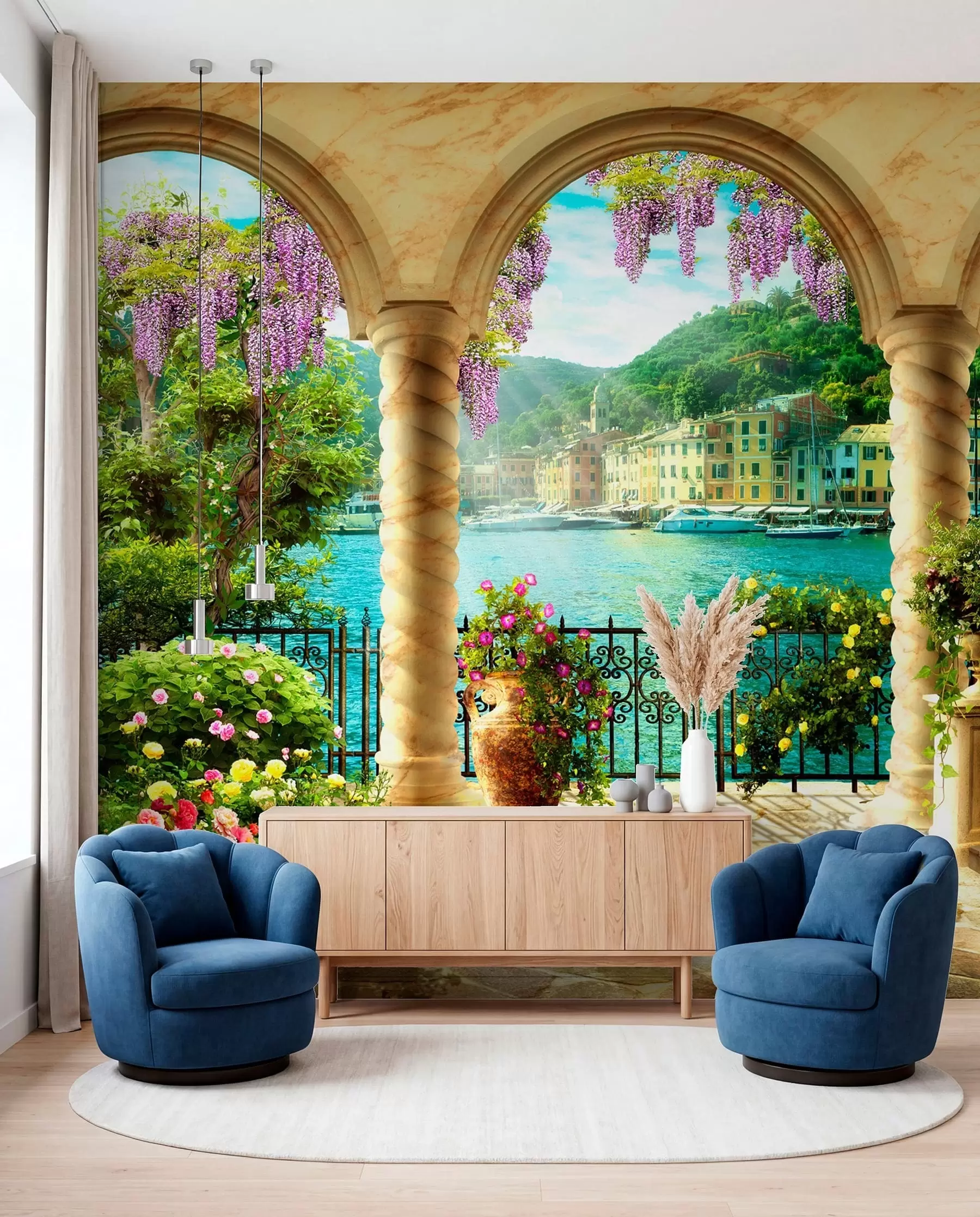 Wall Mural Photo Wallpaper Flower, water e plant u79431