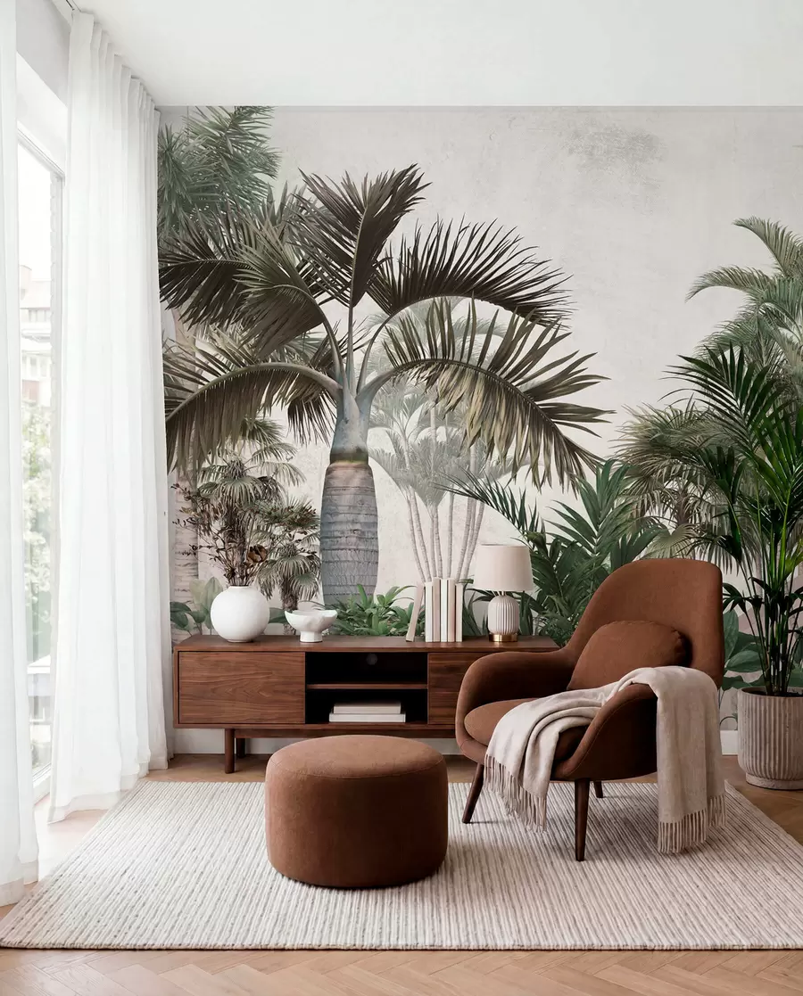 Wall Mural Photo Wallpaper Palm trees and tropics u73805