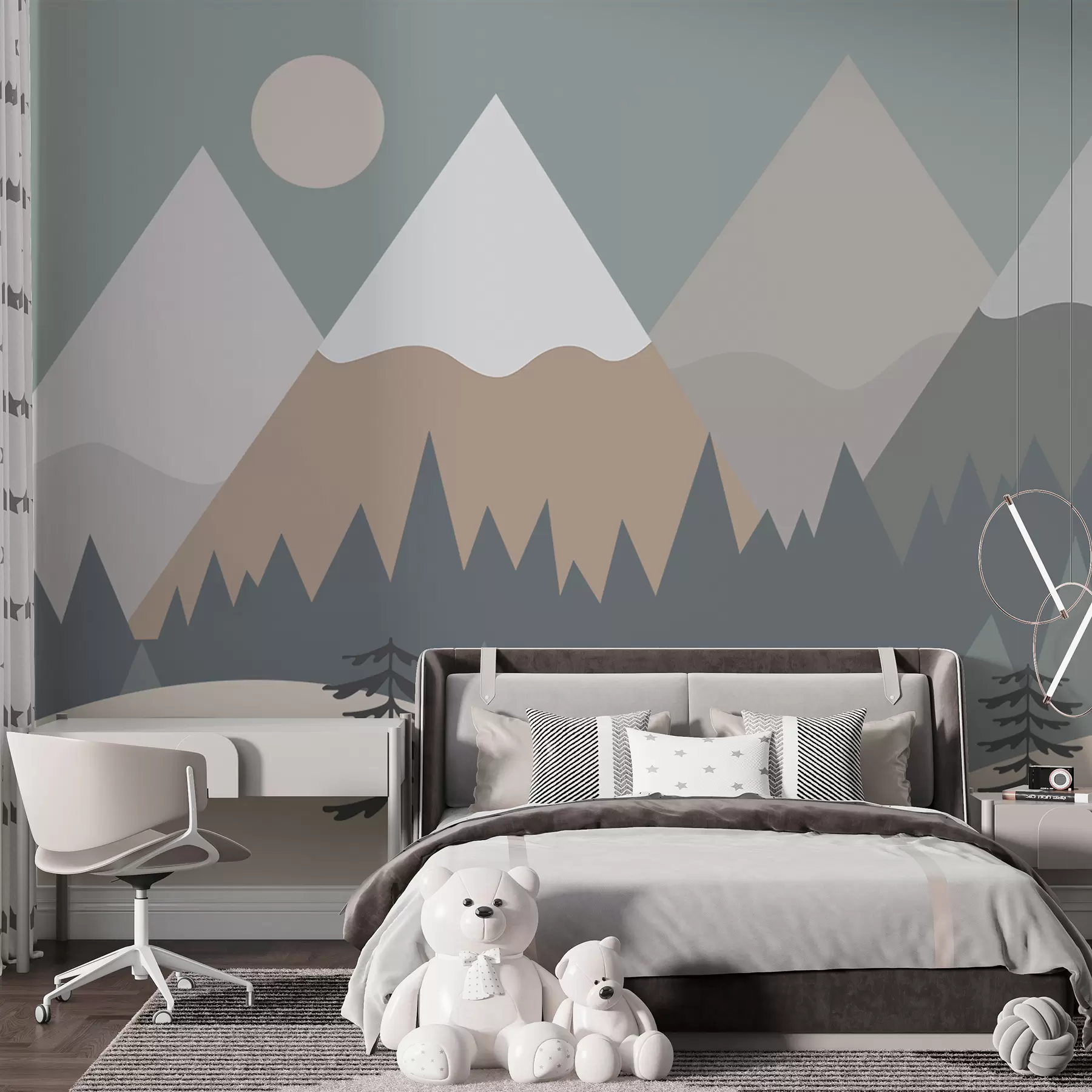 Wall Mural Photo Wallpaper forest mountain u93561