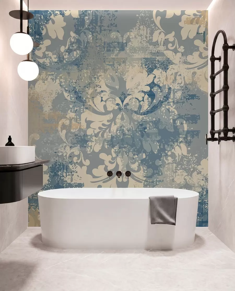 wall murals Baroque fresco on grunge wall u93581