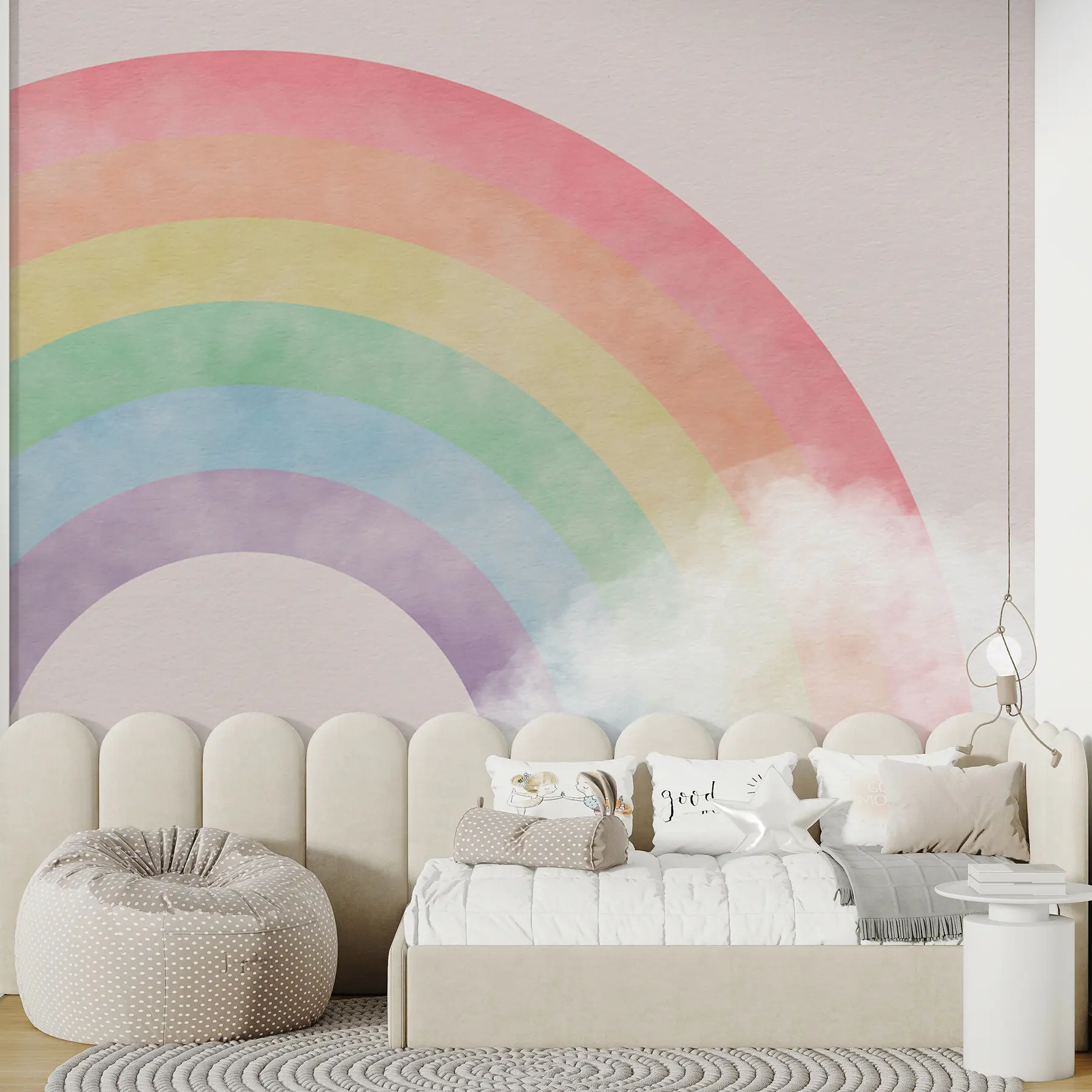 peintures murales Nuage et arc-en-ciel en arrière-plan u93619