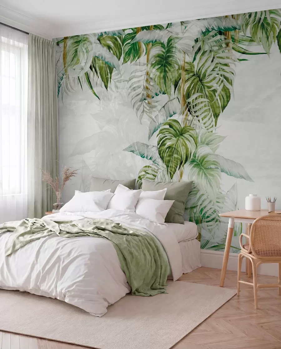 wall murals Under Tropical Leaves u93228