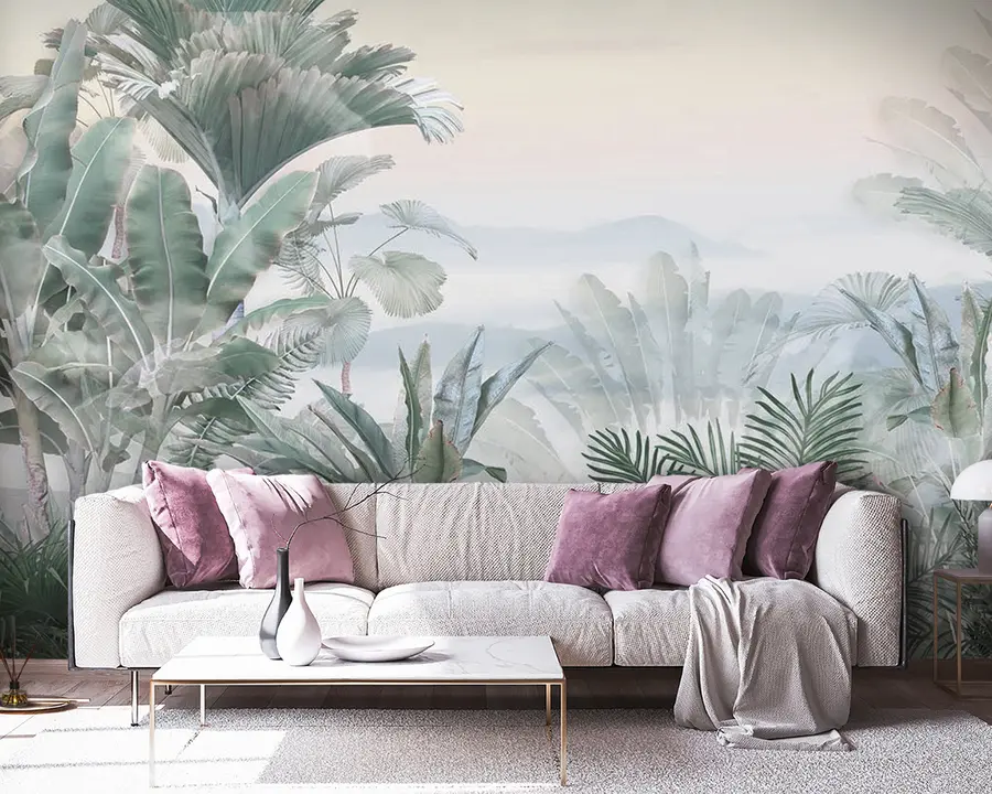 Wall Mural Photo Wallpaper Foggy tropics u93233