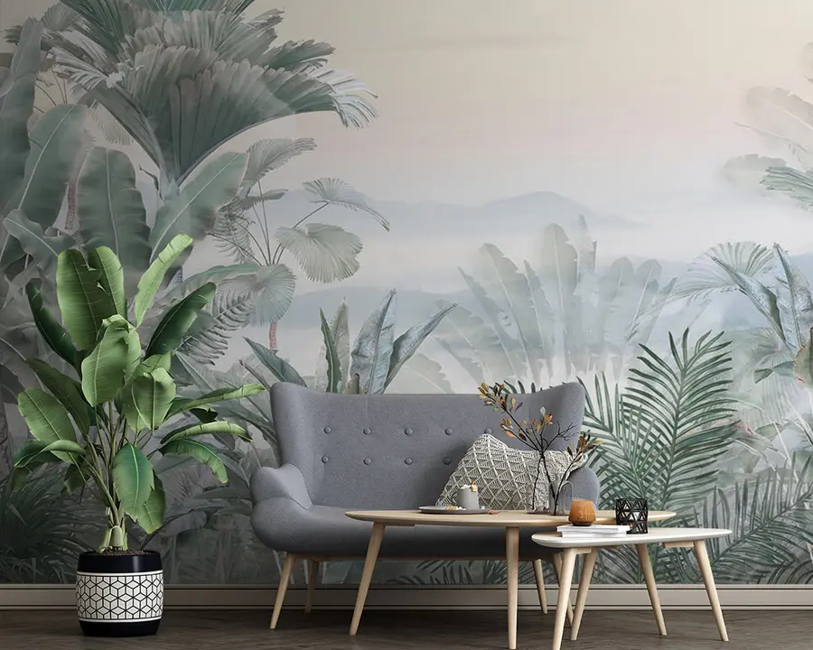 Wall Mural Photo Wallpaper Foggy tropics u93233