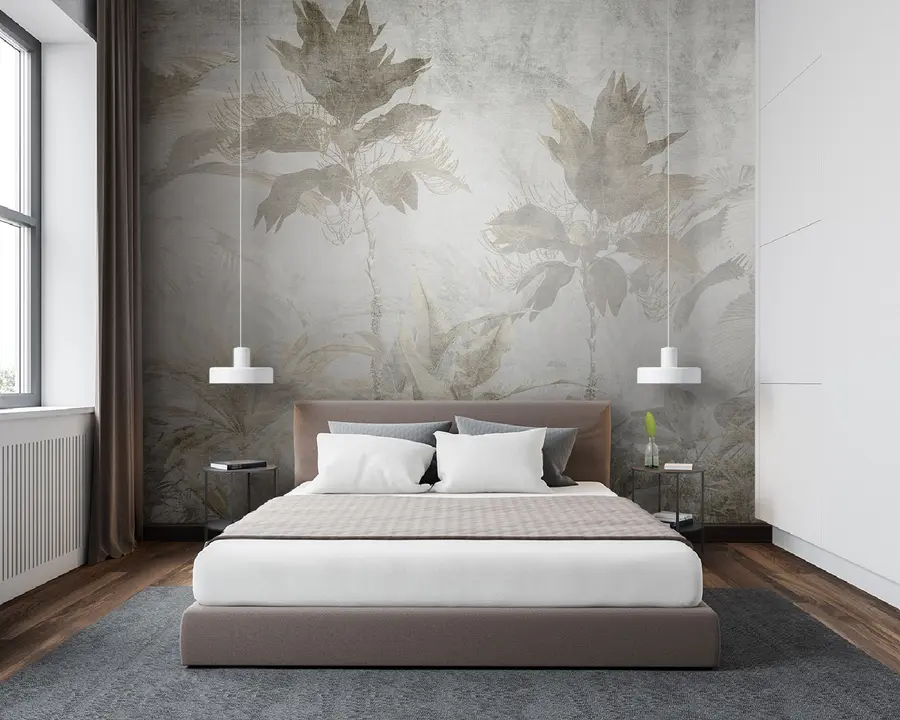 murales Marrón, ramita e botánica u93394