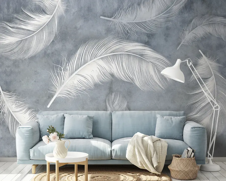 Wall Mural Photo Wallpaper Organism, twig e feather u93395